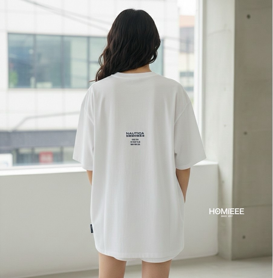 Nautica Yacht Club Aplique Tee 短袖 標語 男女可穿 [NTS4205]