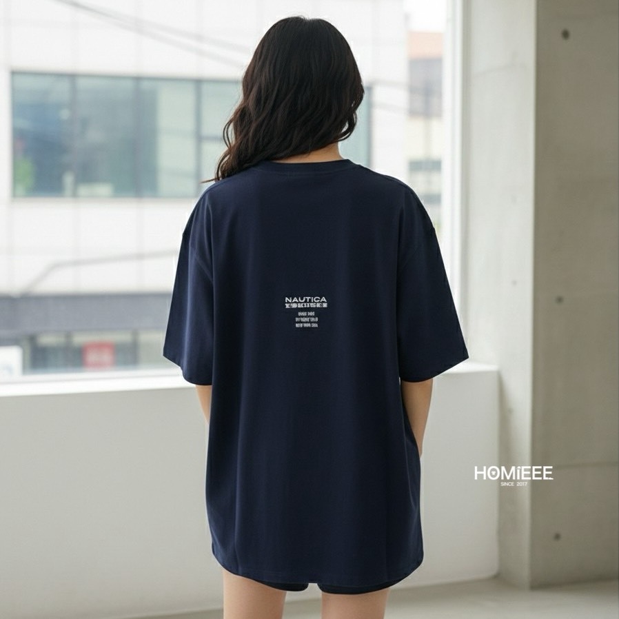 Nautica Yacht Club Aplique Tee 短袖 標語 男女可穿 [NTS4205]