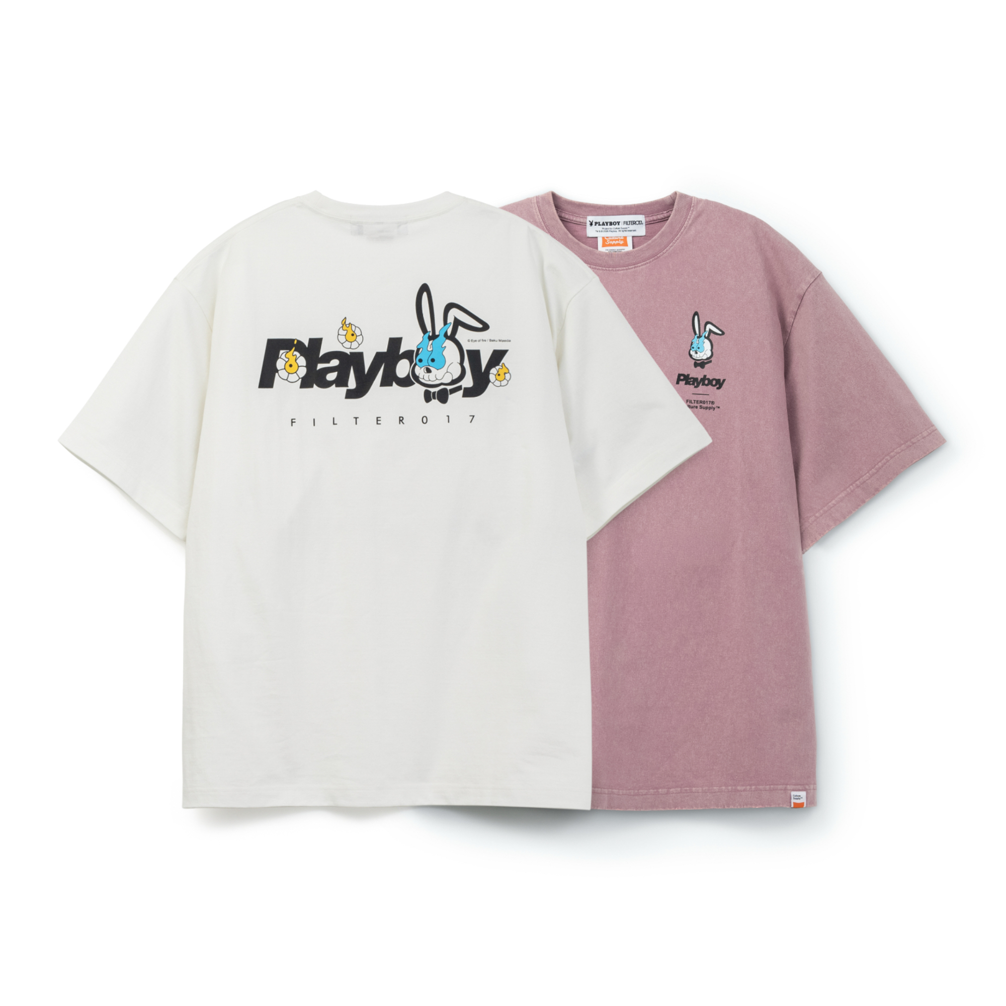 PLAYBOY X FILTER017® feat. Baku Maeda Skull Logo Tee / 骷髏兔圖像短T