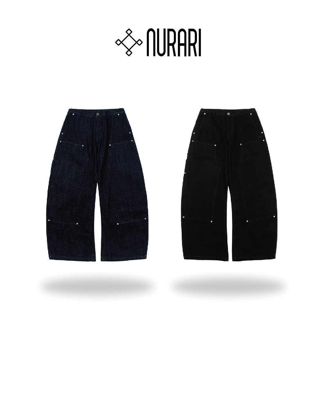 Nurari 木工丹寧彎刀長褲 黑/深藍 25 A/W LRB carpenter scimitar pant