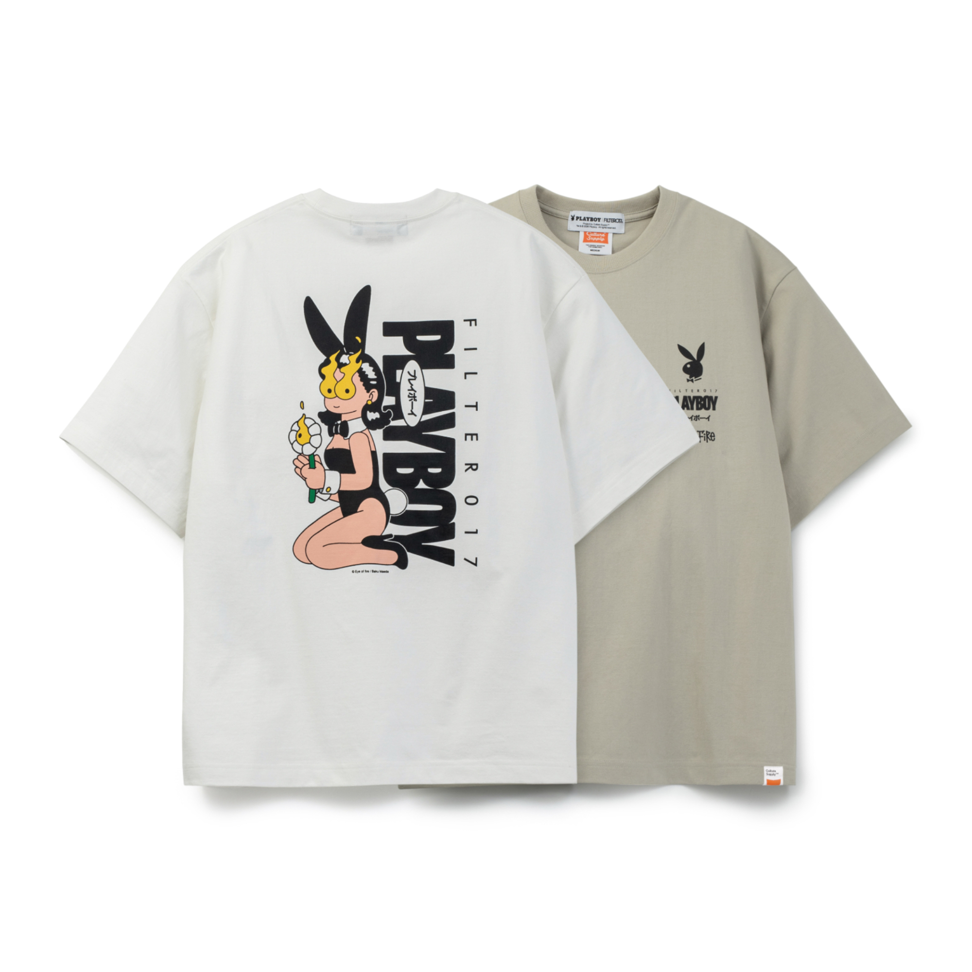 PLAYBOY X FILTER017® feat. Baku Maeda Bunny Girl Tee / 兔女郎短T