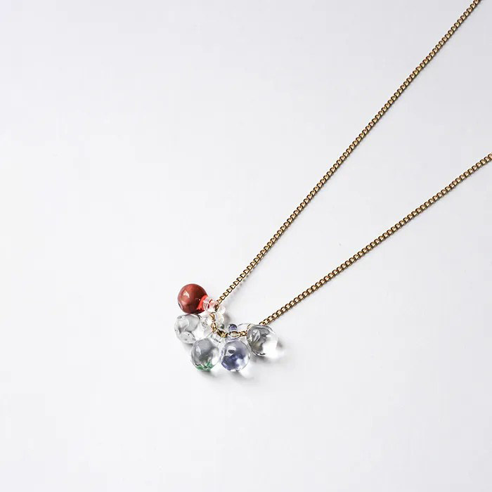 HARIO-LWF - 手工玻璃項鍊 / 藍莓(iida傘店聯名)