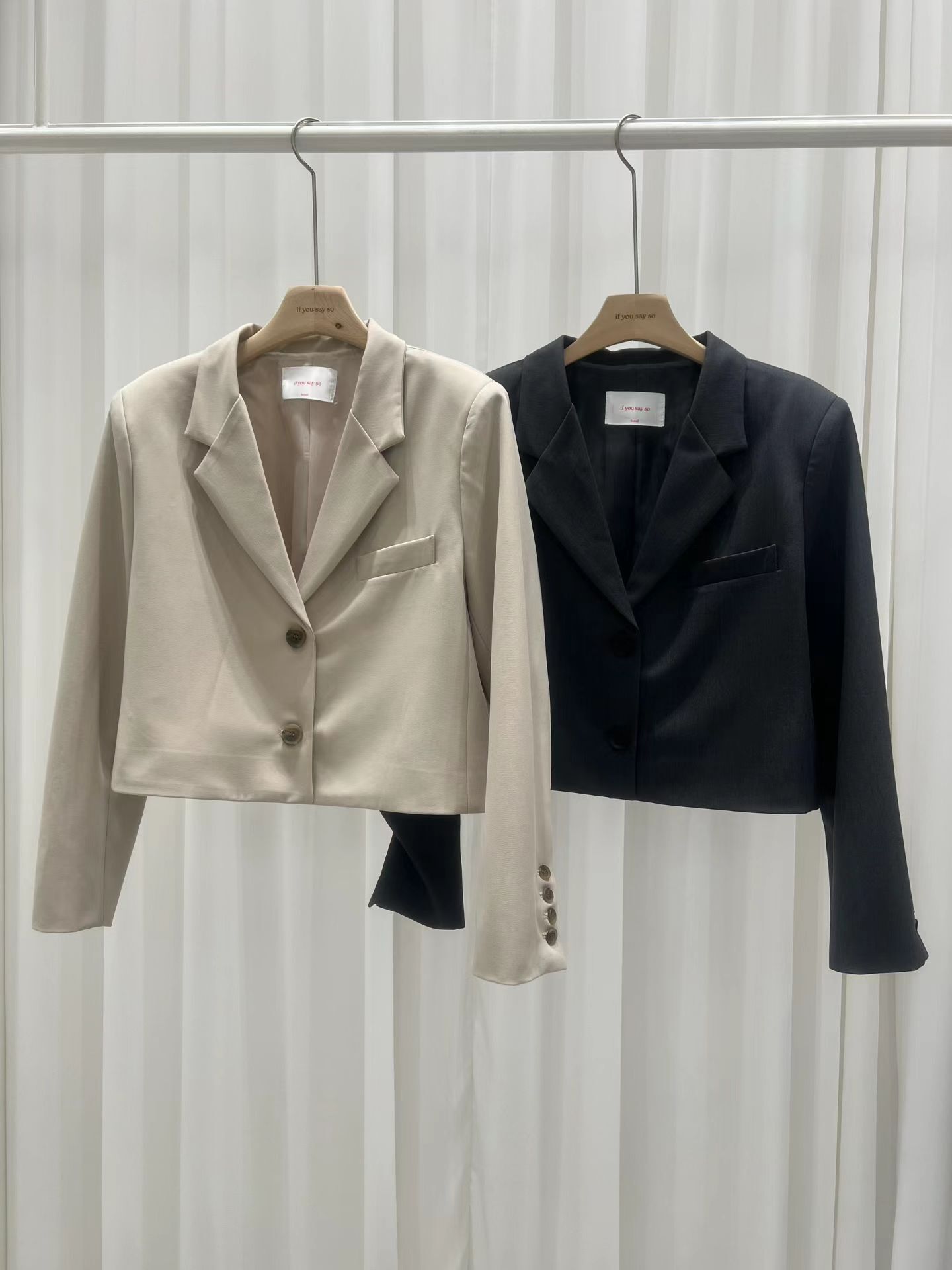 IS5501 短版西裝外套 *特價* (優惠碼同充值購物金不適用)