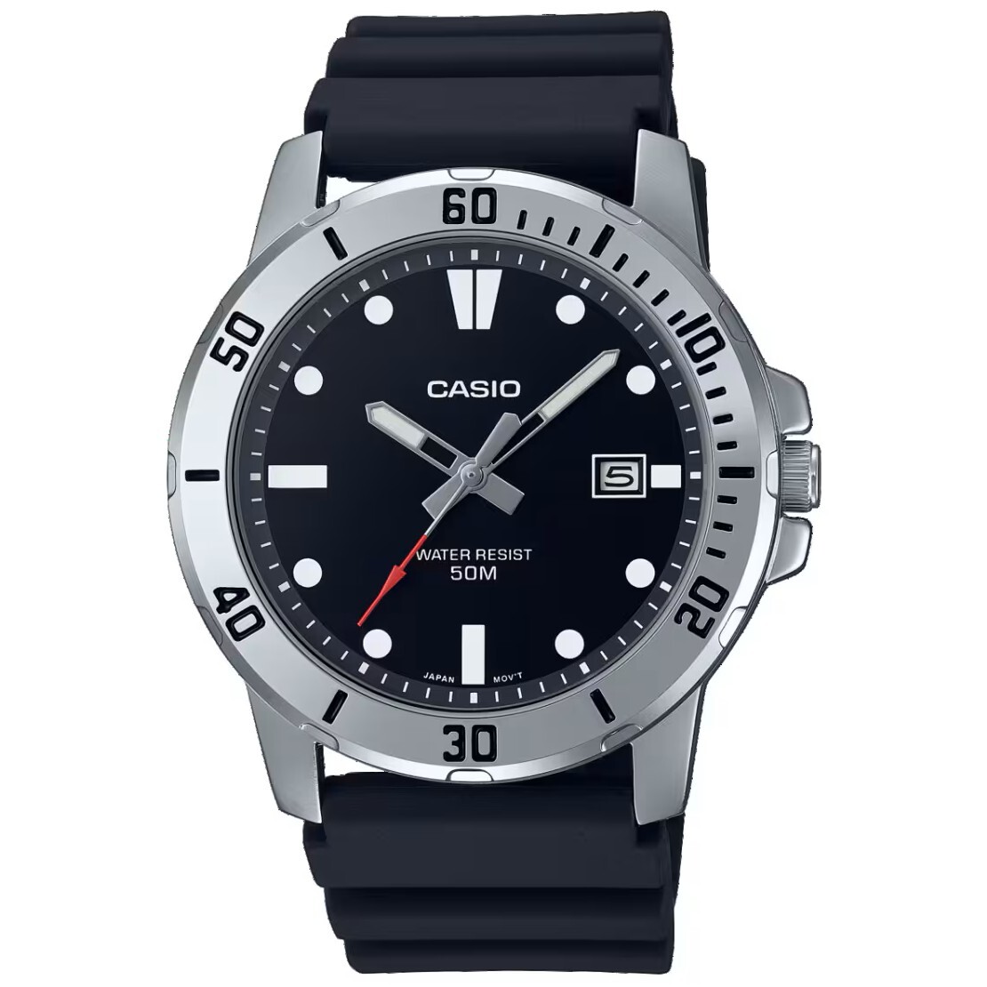 預購款【CASIO 卡西歐】紳士簡約 商務休閒 夜光指針 帶日期 不鏽鋼 石英腕錶 對錶大款 手錶 MTP-VD01-1E