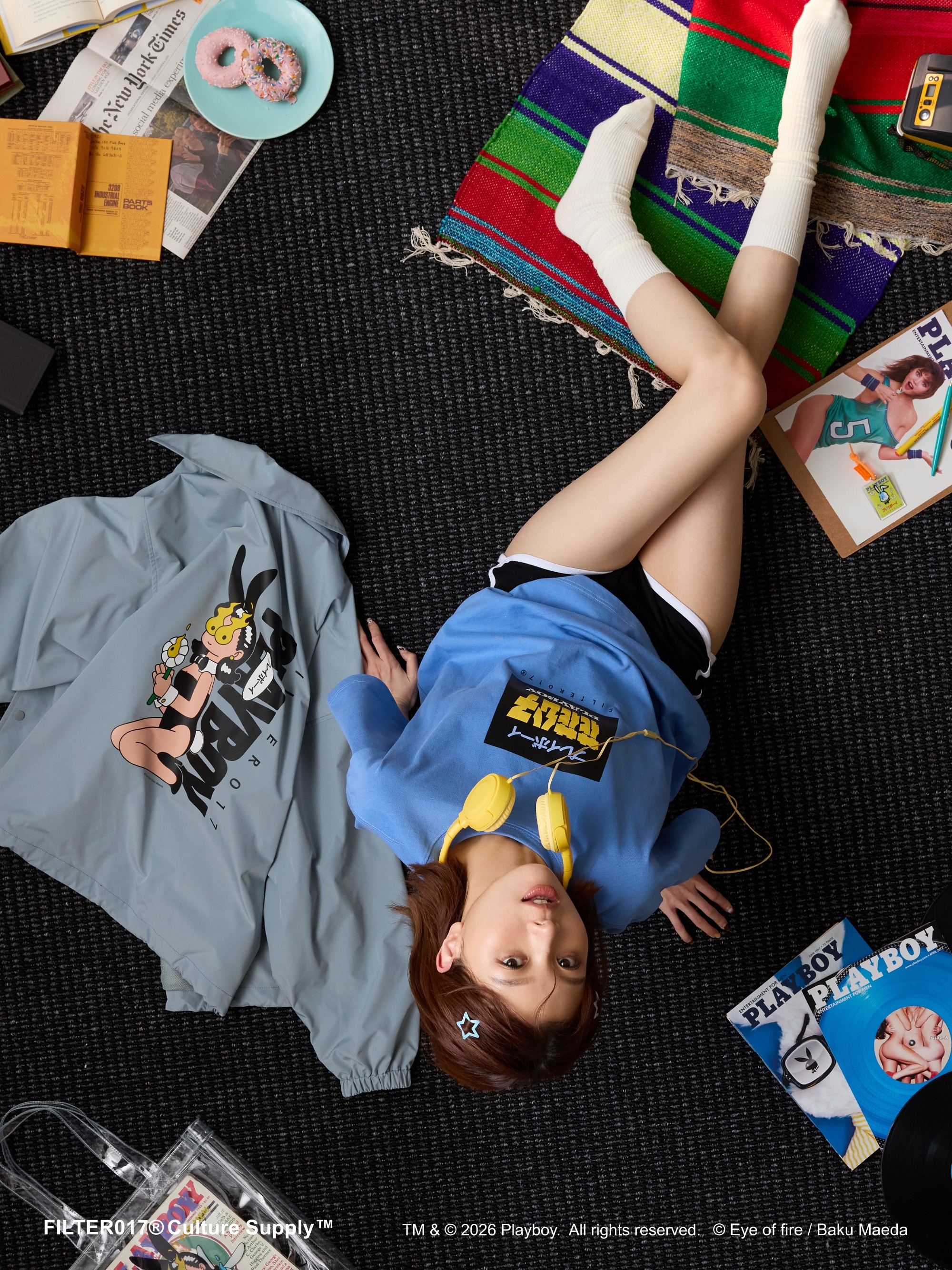 PLAYBOY X FILTER017® feat. Baku Maeda Playboy Tee / 花花公子短T