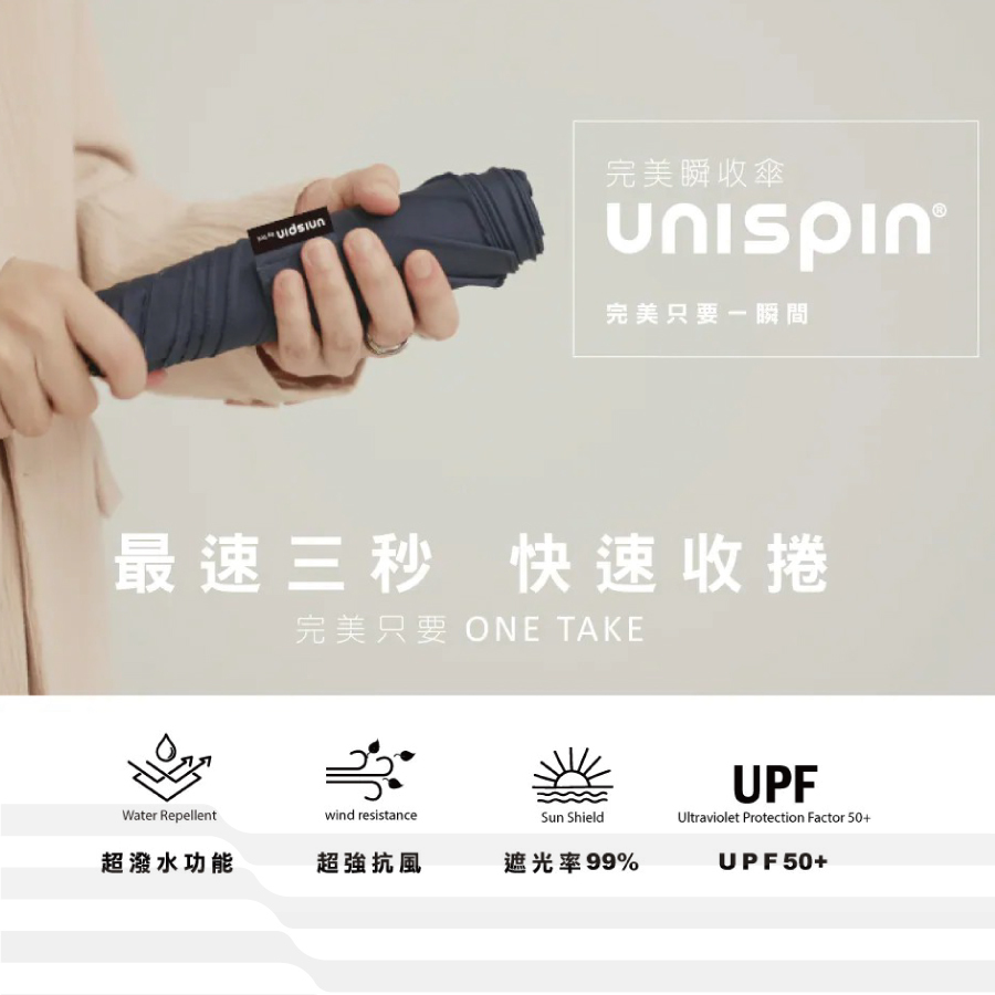 Unispin 暮影大傘面自動完美瞬收傘US-U010-1