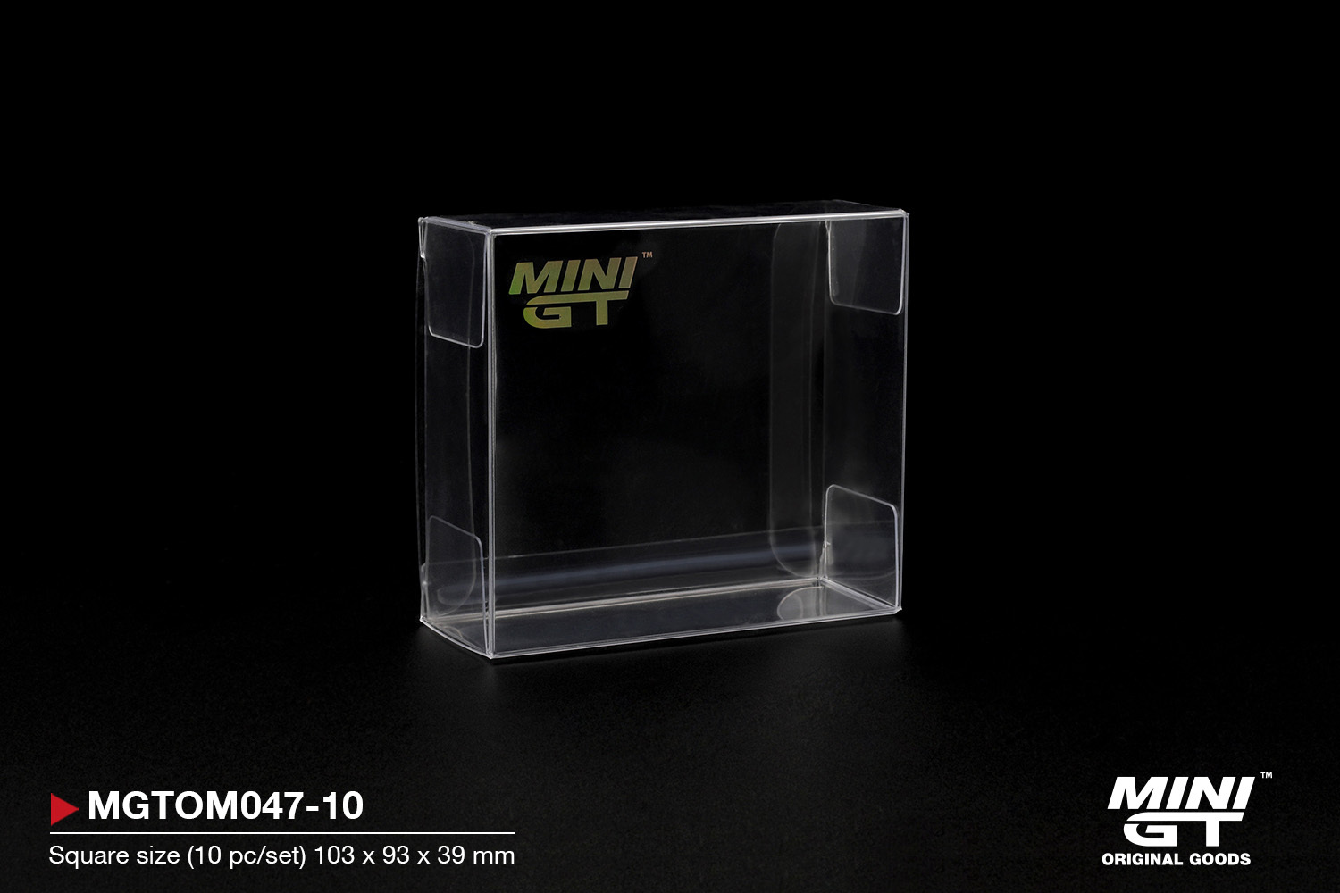 預訂:1/64 MINI GT Box Protector Type C:  Square size (10 pc/set) (MGTOM047-10)
