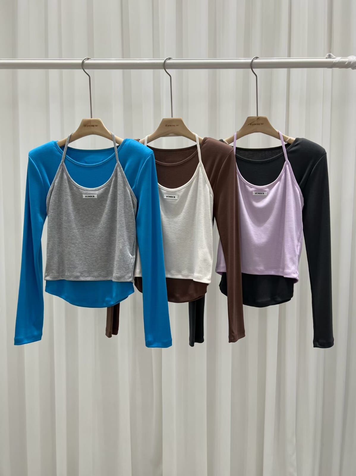 IS5509 兩件撞色掛頸上衣 *特價* (優惠碼同充值購物金不適用)