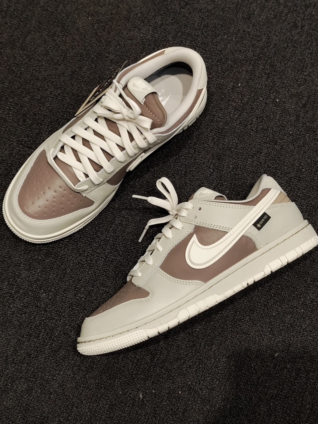 NIKE DUNK GTX 防潑水 立體勾系列 摩卡奶茶