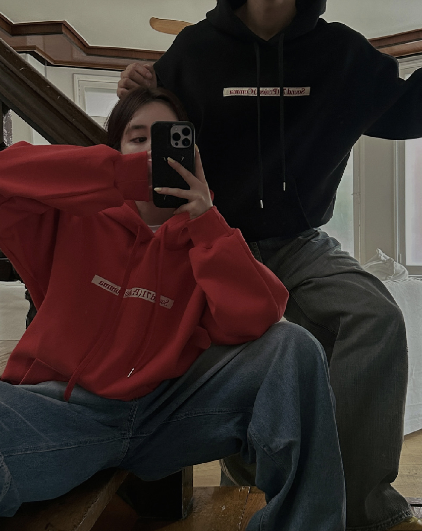 Kay Unisex 休閒文字連帽T [ 4色 / Free ]