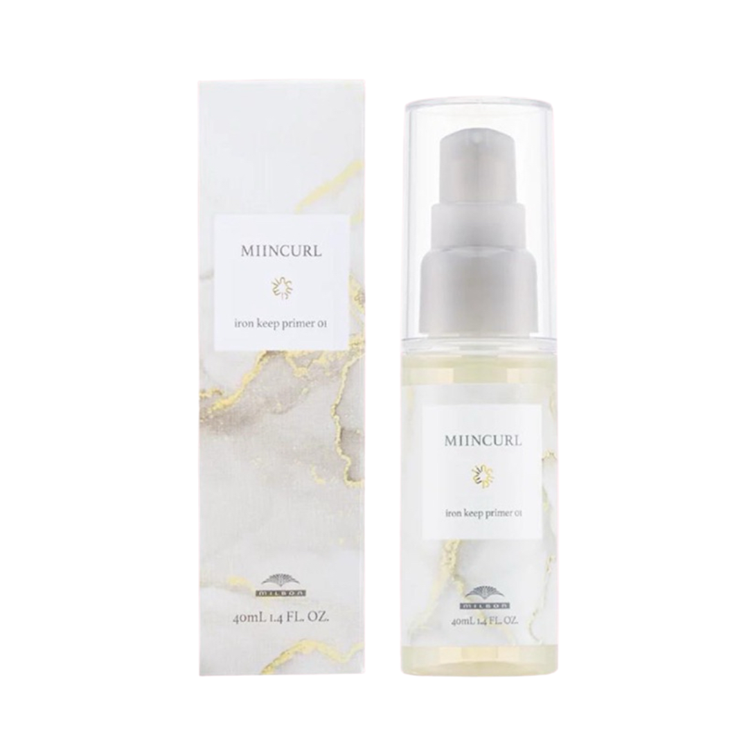 Milbon Miincurl Iron Keep Primer 01 抗熱造型打底髮油 (纖幼髮質) 40ml