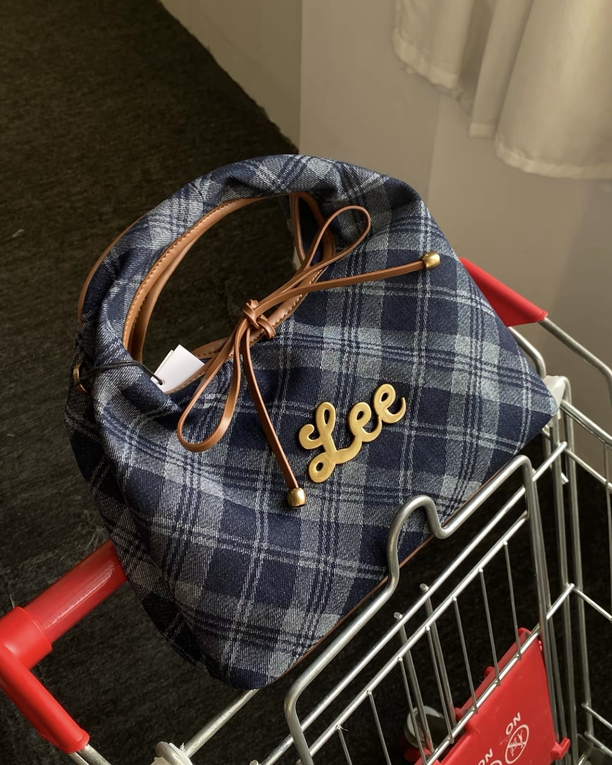 Lee 偵探少女系列 單肩包 手提包 英倫風 格紋 復古 共3色