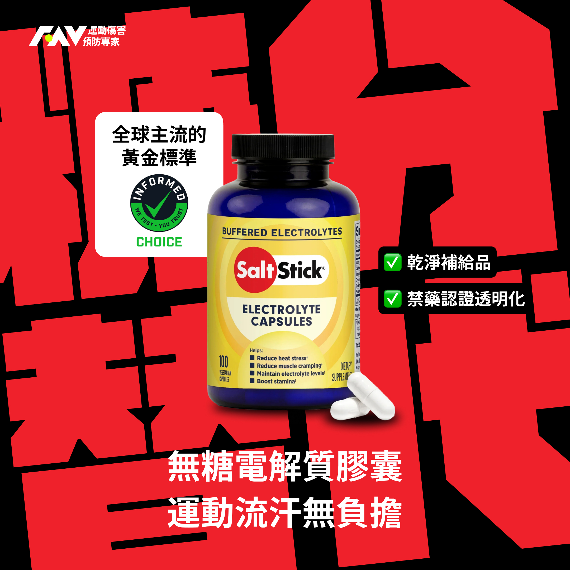 美國SaltStick 高單位電解質膠囊 (4入裝)