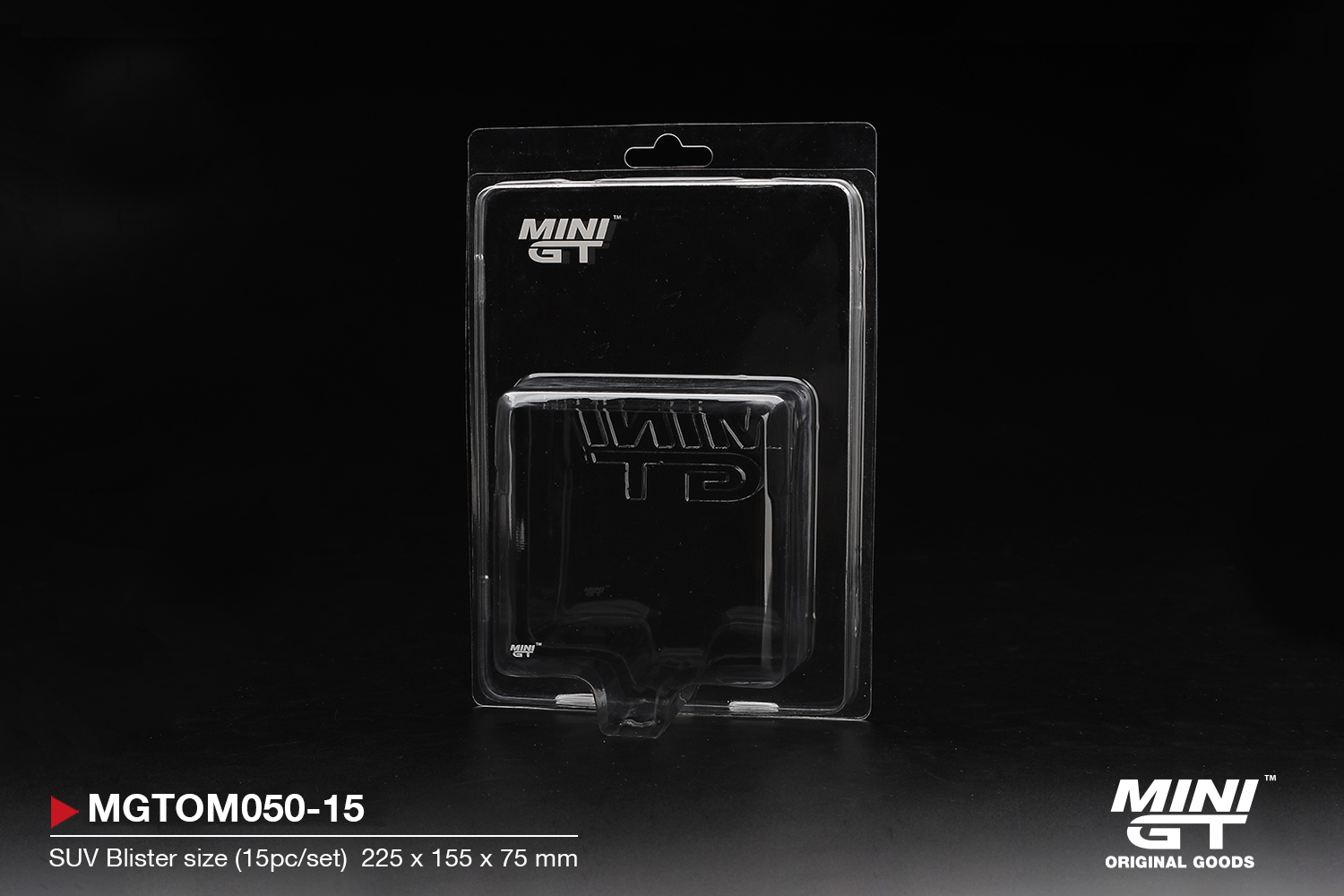 預訂:1/64 MINI GT Blister Protector Type B:  SUV Blister size (15pc/set)  (MGTOM050-15)