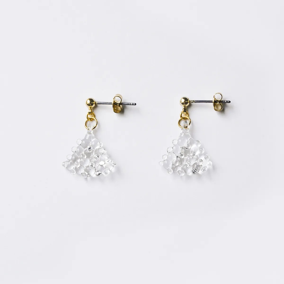 HARIO-LWF - 手工玻璃耳環 / 光束