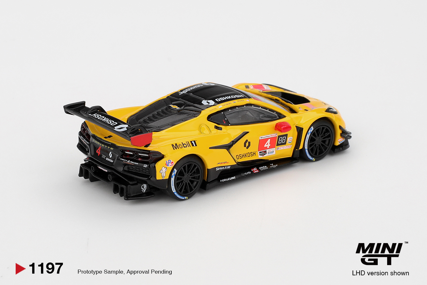 預訂: 1/64 MINI GT Chevrolet Corvette Z06 GT3.R #4 Corvette Racing by Pratt Miller Motorsports 2025 IMSA Daytona 24 Hrs (MGT01197-L)