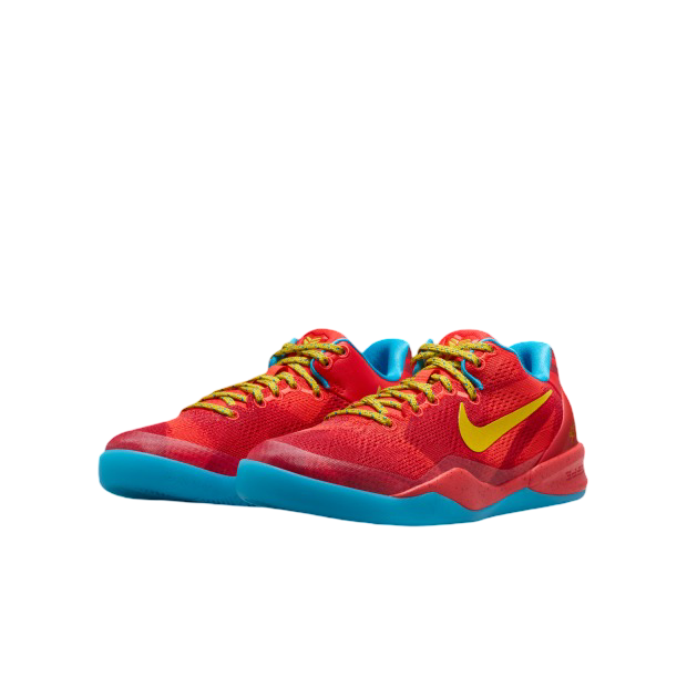 [現貨] Nike Kobe VIII (GS) LT CRIMSON/BRT CITRON-VVD BLUE IM6639-600