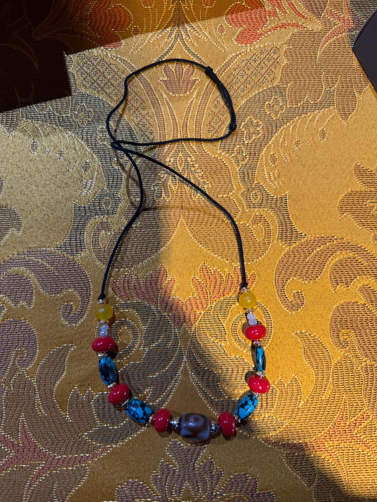 OTH-LLG0202-090 次覺林寺千佛護持鏈（頸鏈）「主天珠隨機款」(A90)