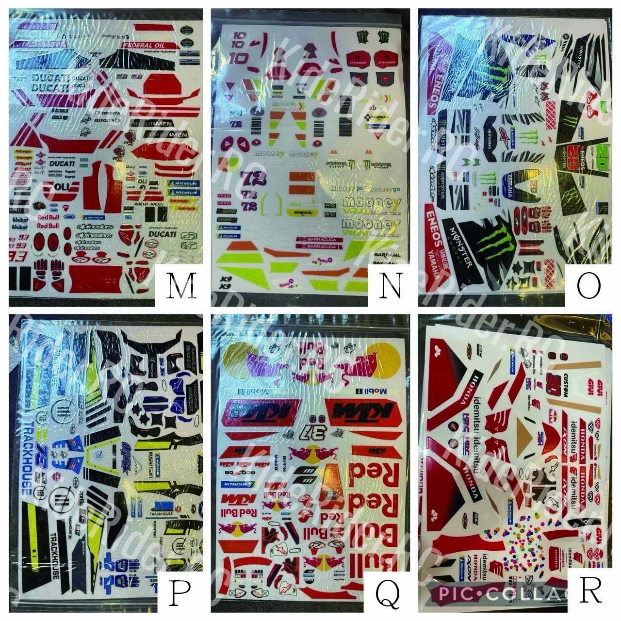 2023-2025 MotoGP For 1/8 rc bike 人仔貼紙 + 車身 貼紙[M-R]