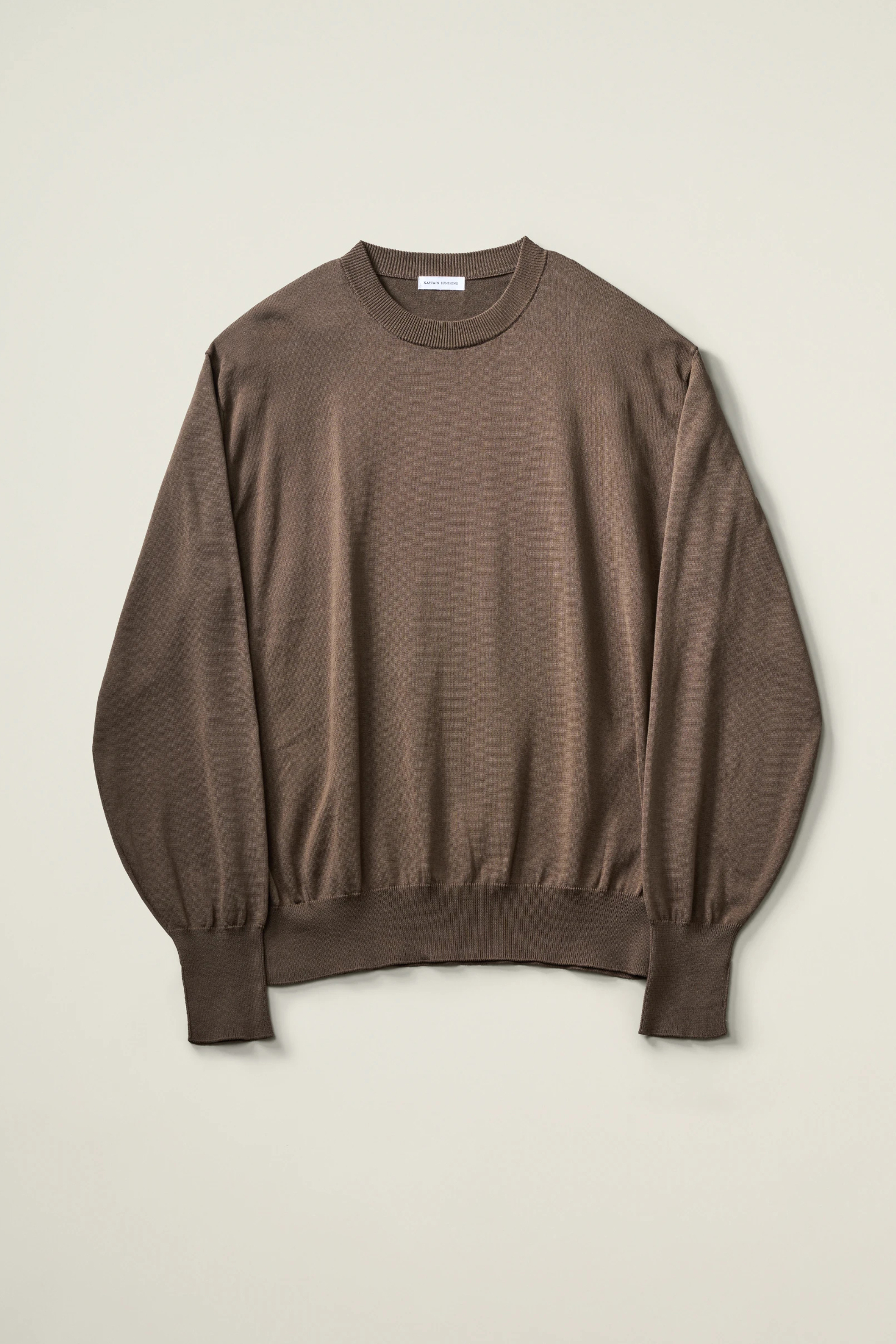 KAPTAIN SUNSHINE COTTON KNIT CREWNECK P/O (2COL)
