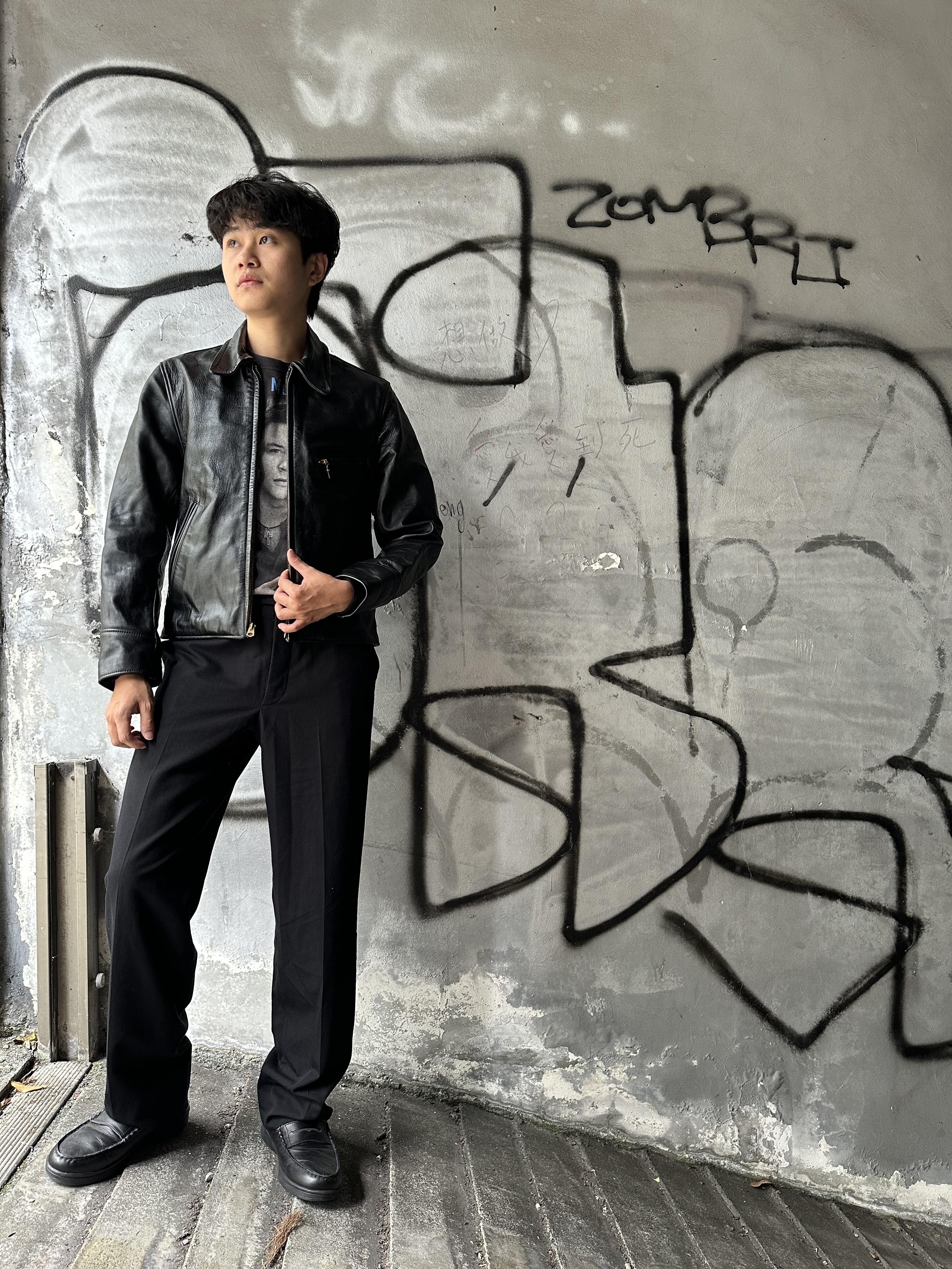 90’s Lost Worlds Single Leather Jacket *Horsehide(Made In USA)