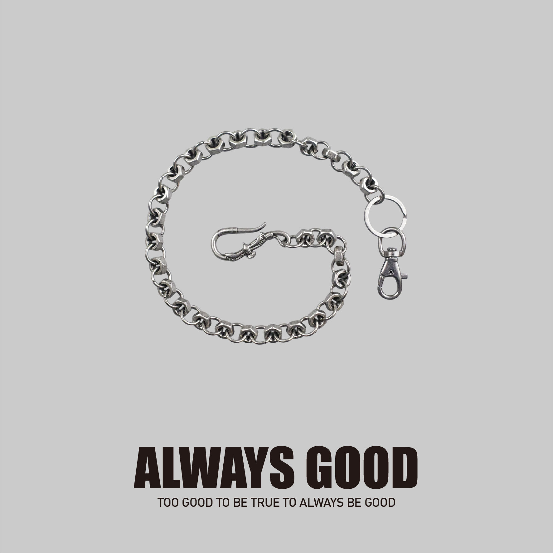 『Always_Good』復古 機車 螺帽 褲鏈