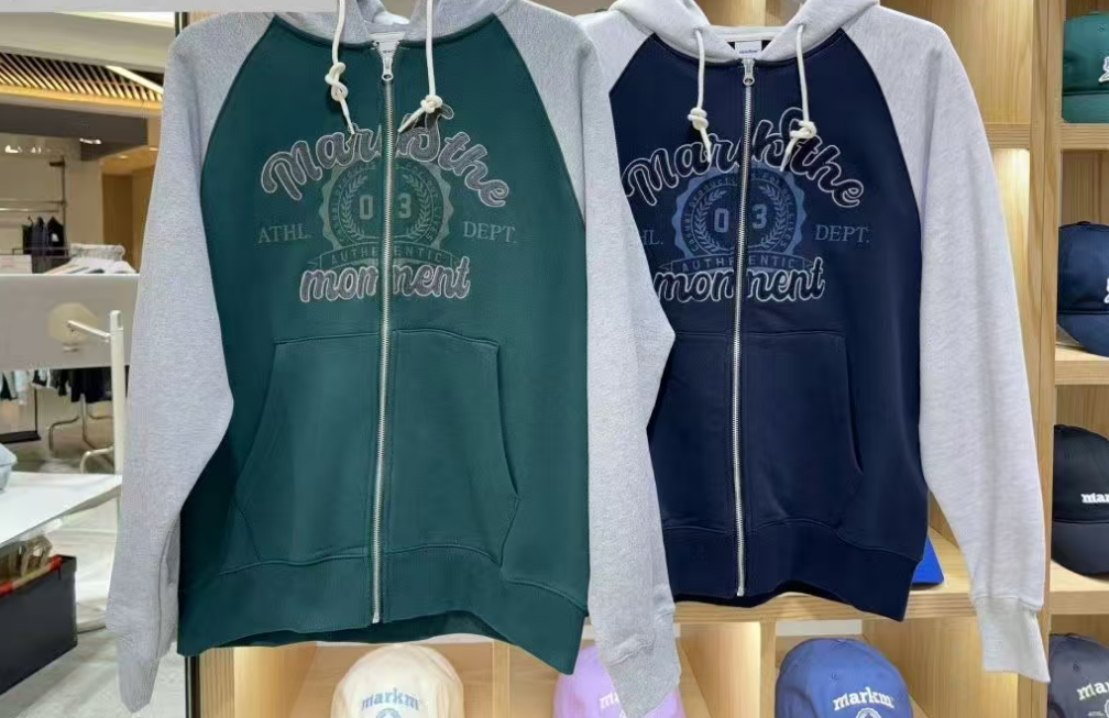 韓國代購 MARKM 男女同款連帽拉鏈外套MA100735