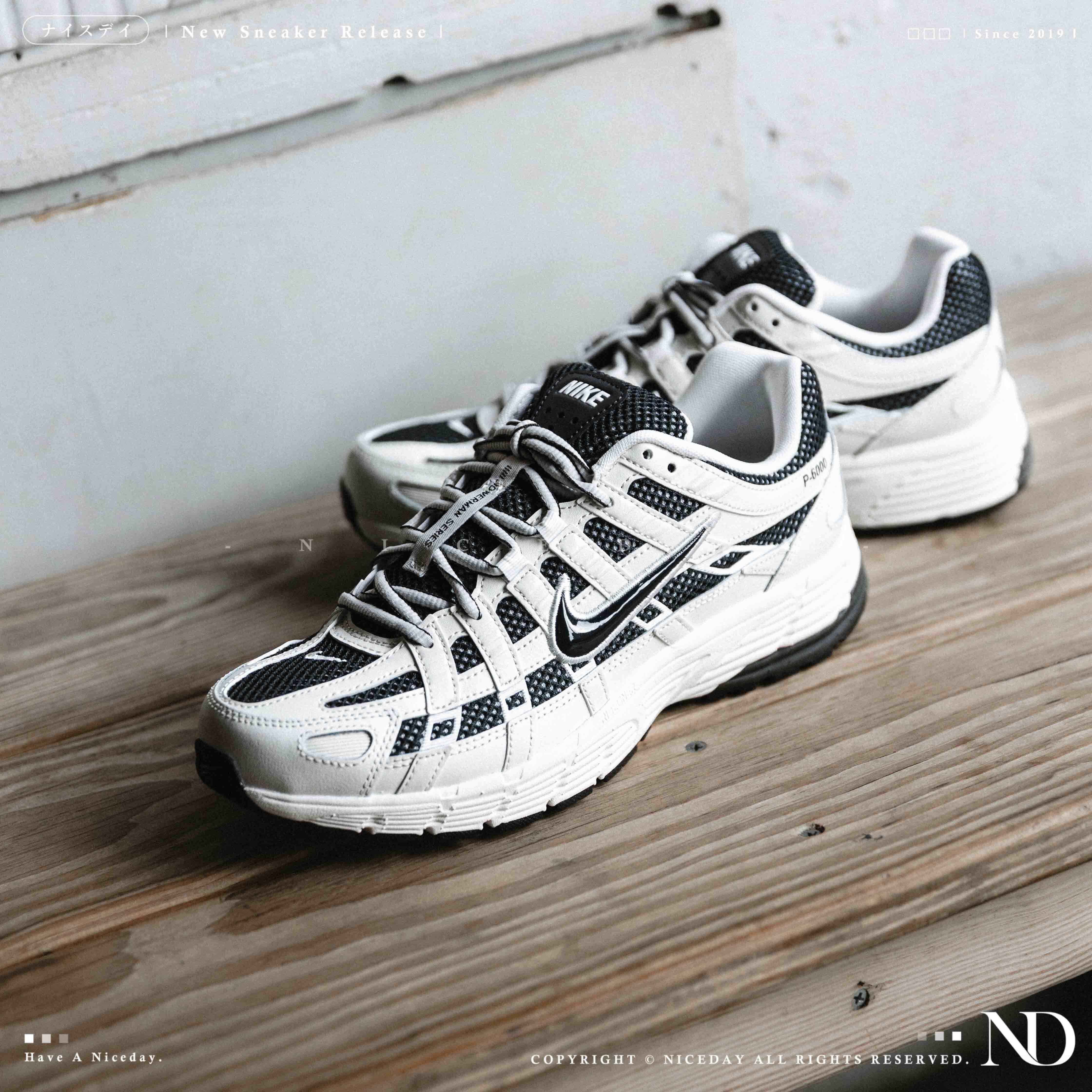 NICEDAY 代購 Nike P-6000 黑白 白黑 灰白 石灰 網眼 P6000 白武士 IO8711-101