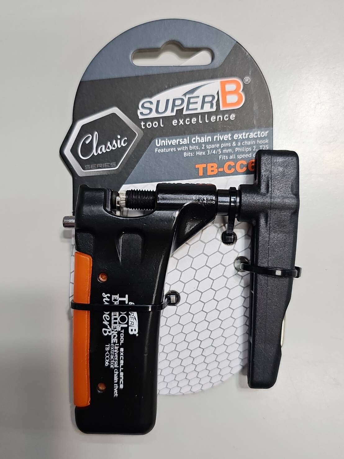 SUPERB TB-CC66 拆鏈器 打鏈器 適用:6-12速鏈條 附替換頂針.定位針 六角工具組 SUPER B