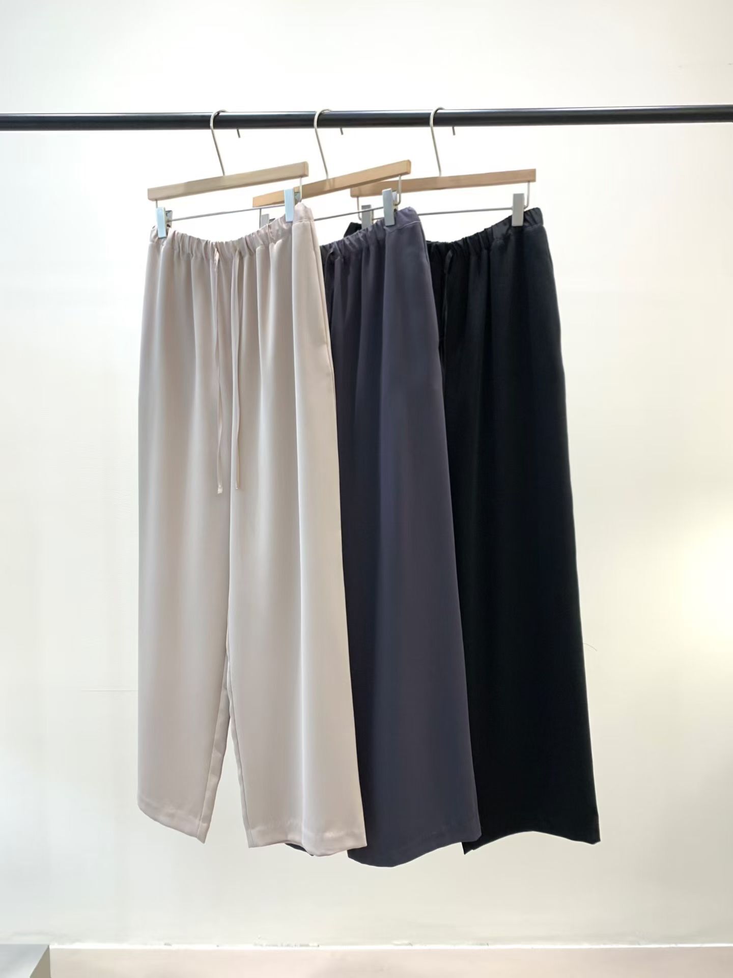 KN5508 綁繩休閒直筒褲 *特價* (優惠碼同充值購物金不適用)