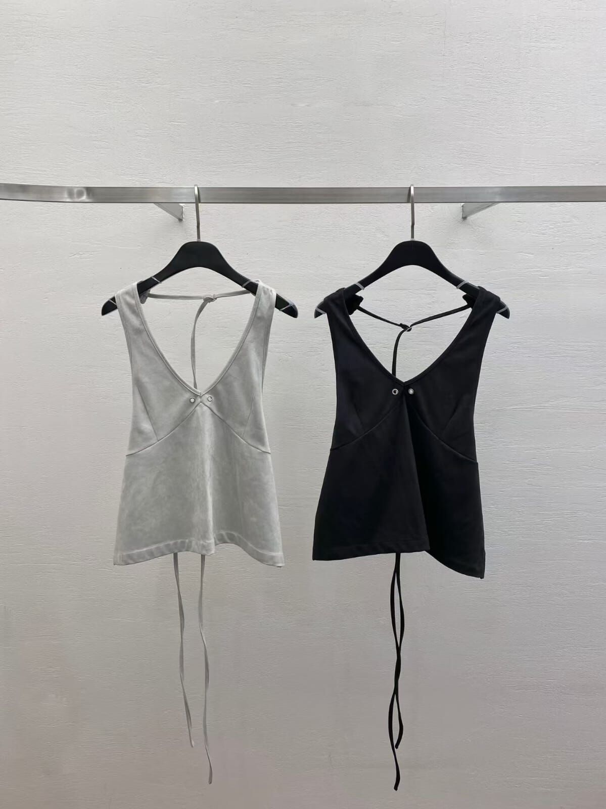 MK5527 Y2K疊穿麂皮露背背心 *特價* (優惠碼同充值購物金不適用)