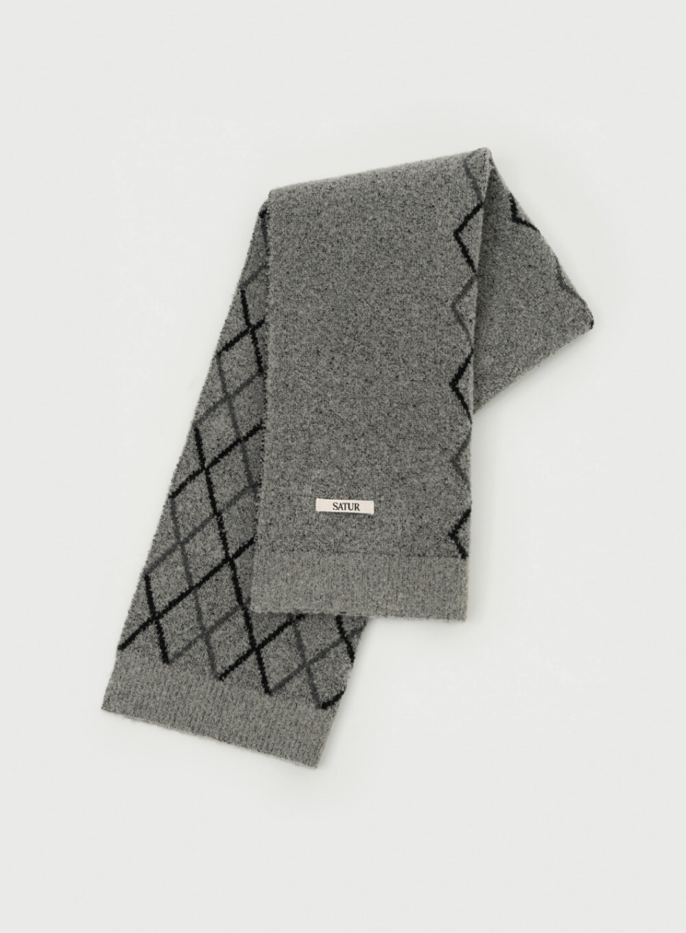 【品牌清貨SALE】 【現貨】【SATUR】Argyle Muffler(Light Gray/Charcoal/Beige)