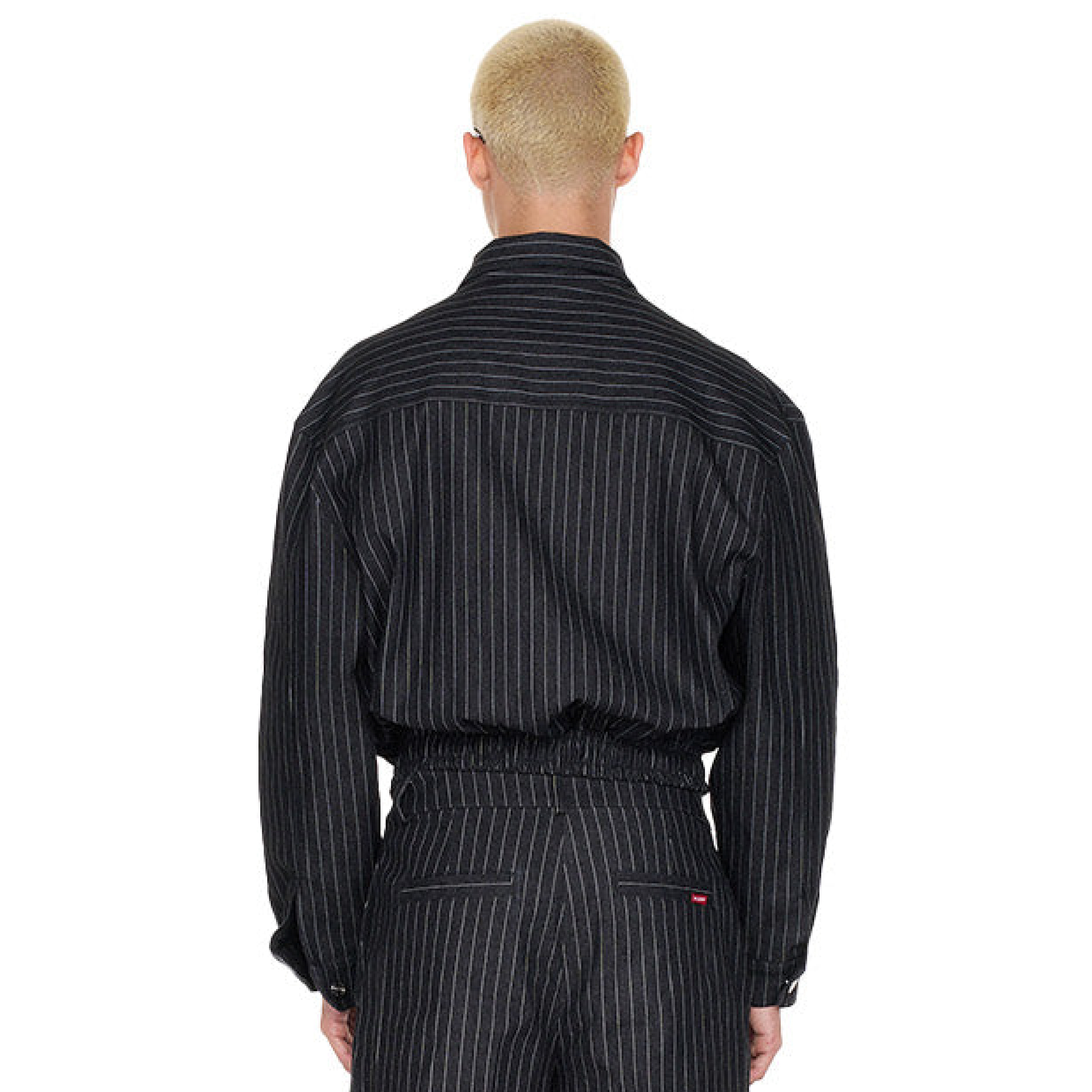 PUSH PUSH Heritage Zip Jacket 水洗牛仔 條紋 拉鍊外套