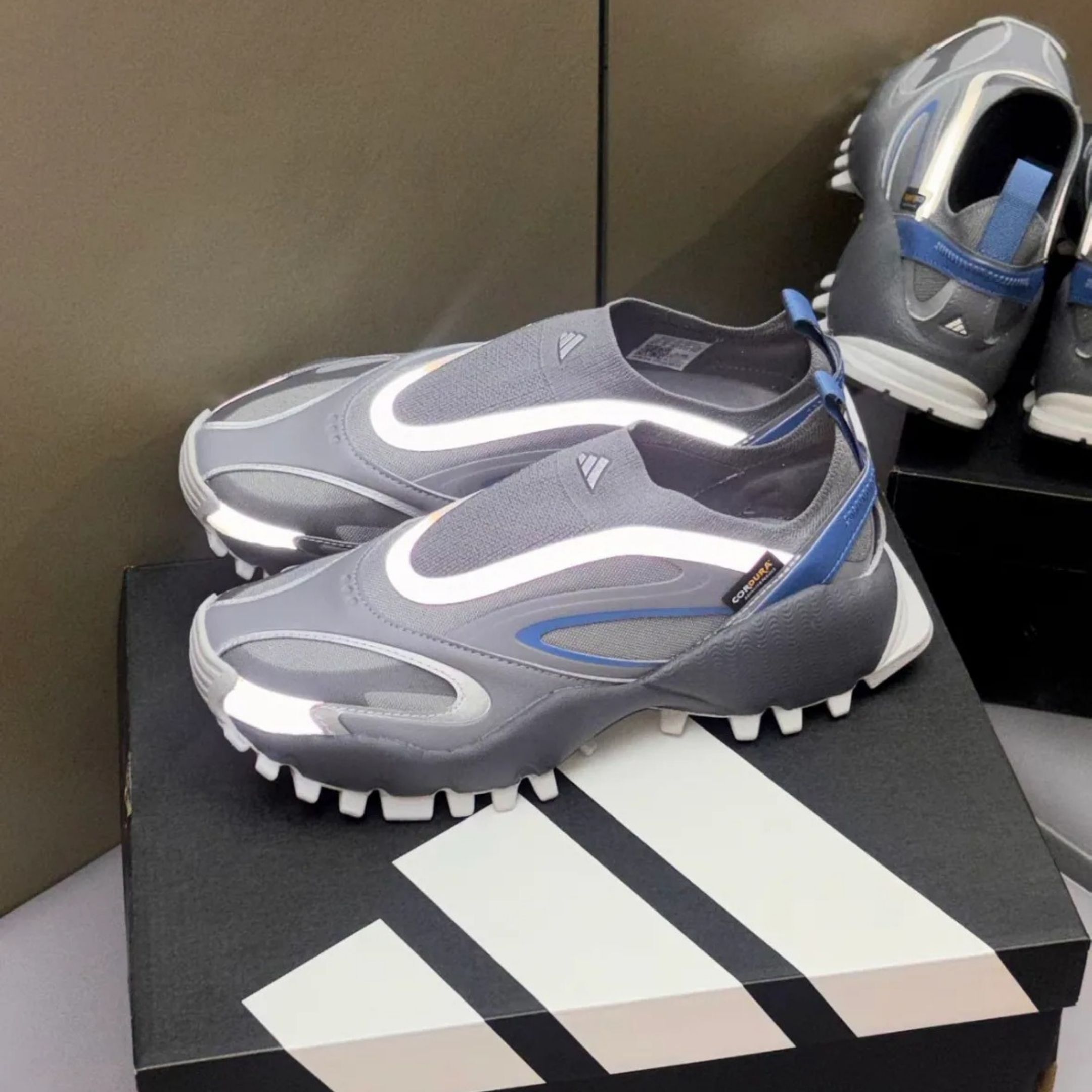 NICEDAY 代購 Adidas SEEULATER DRIFTCORE 灰藍 藍灰 灰 灰黑 鐵灰 一腳蹬 輕便 無鞋帶 KK2255