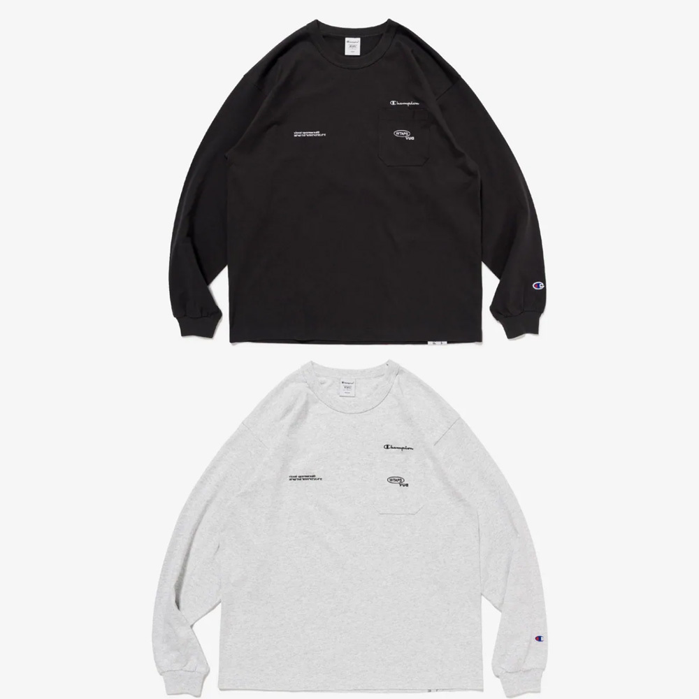 [現貨] WTAPS FW25 ACADEMY / LS / COTTON. CHAMPION | (BLACK / GRAY)