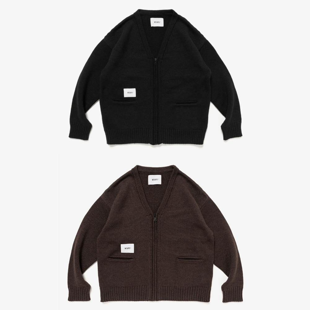 [現貨] WTAPS FW25 PALMER AFA / SWEATER / ALPL | (BLACK /BROWN)