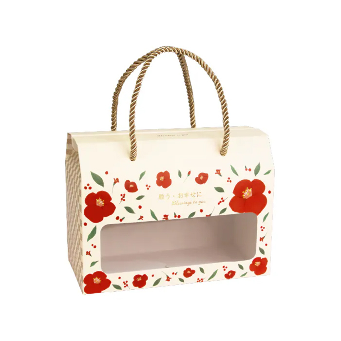 T型開窗提盒(小) 花漾祝福 10入/包 19.5*10*10.8cm【3-2932003】
