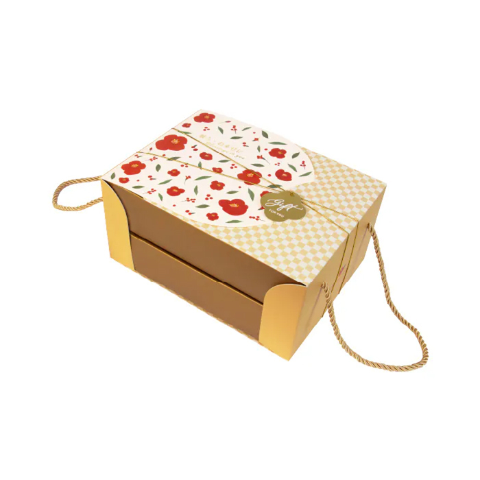 雙層封套禮盒-小(附吊牌) 花漾祝福 10入/包 21*15*5.5*0.9cm【3-694003】