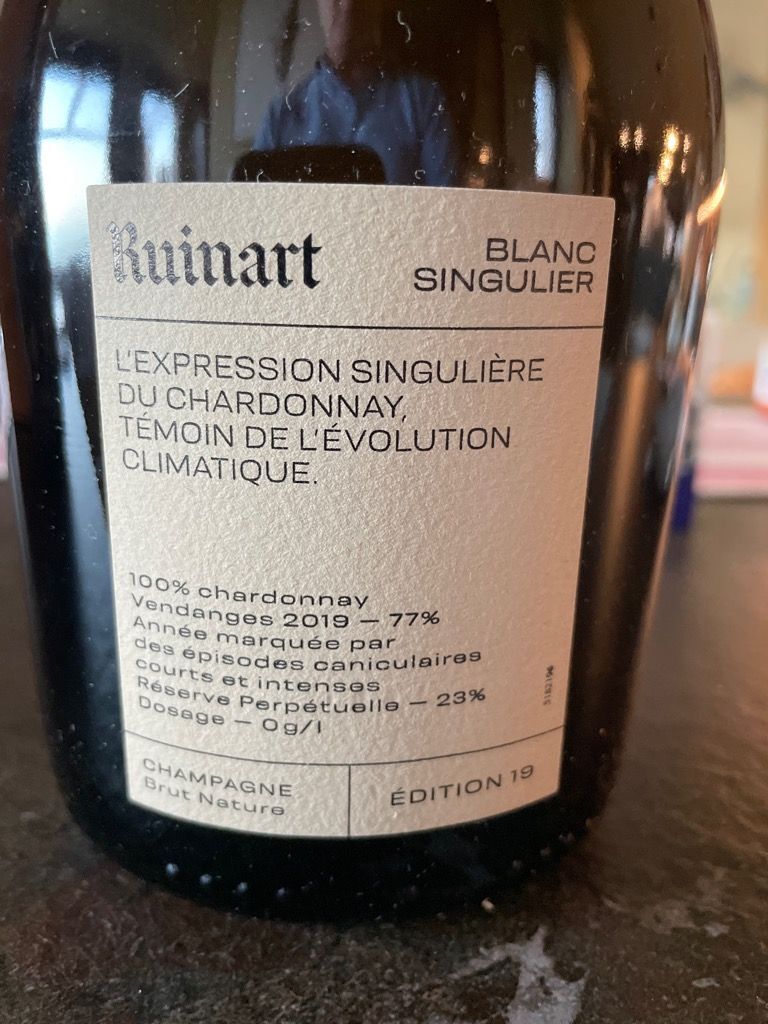 Ruinart Blanc Singulier Edition 2019 (RP92)
