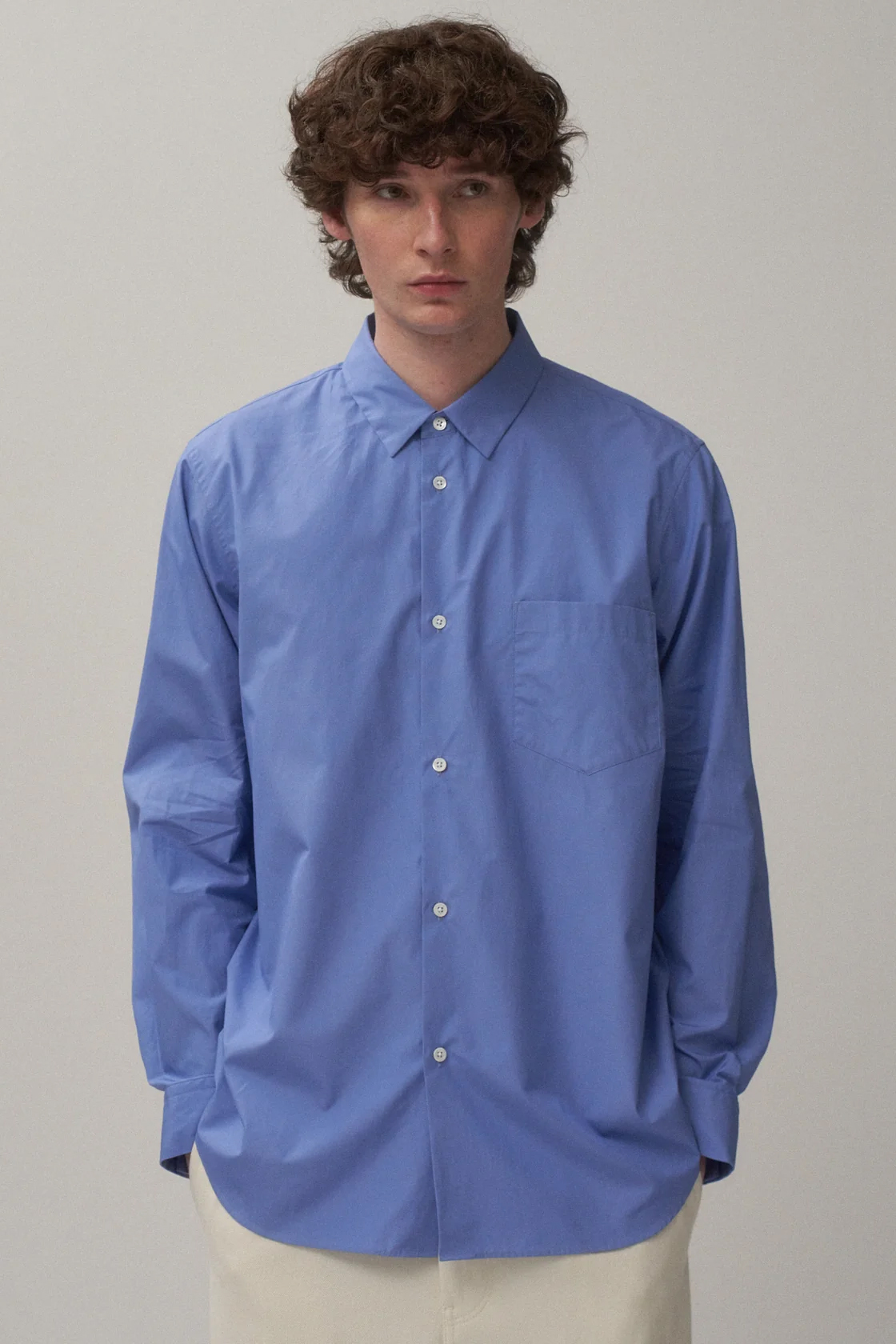 ATON SUVIN BROAD STANDARD SHIRT (2COL)