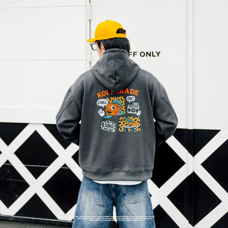 SBG 豹紋錦鯉寶寶絨帽T