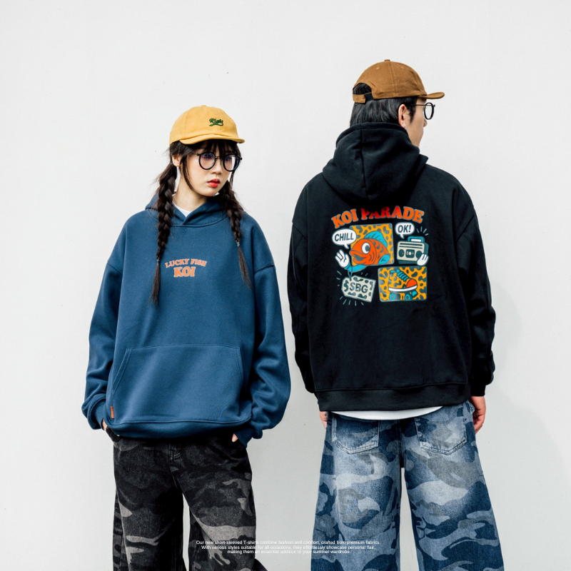 SBG 豹紋錦鯉寶寶絨帽T