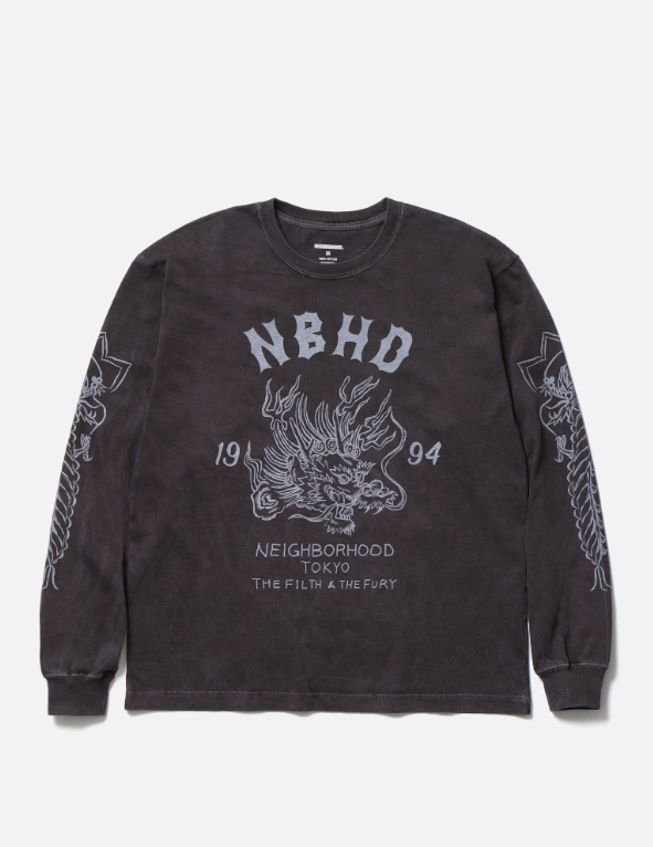 [現貨] NEIGHBORHOOD FW25 NH . TEE LS-14 | BLACK