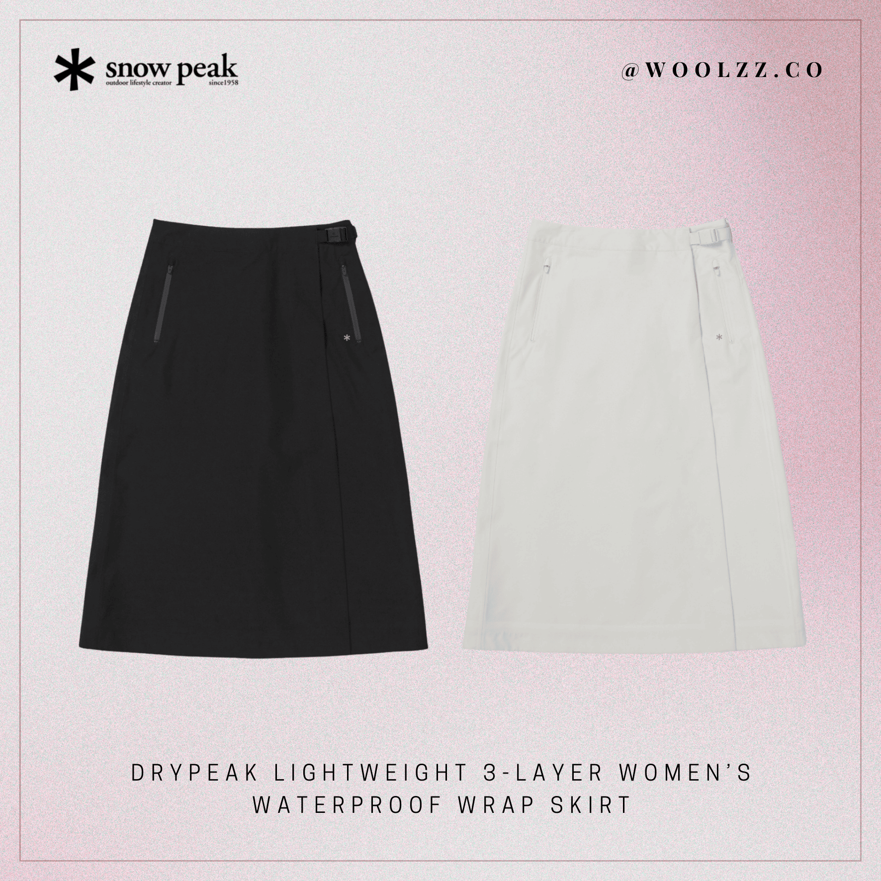Snow Peak DryPeak 輕量 3 層 女款防水裹裙 S26ZWP-SK07