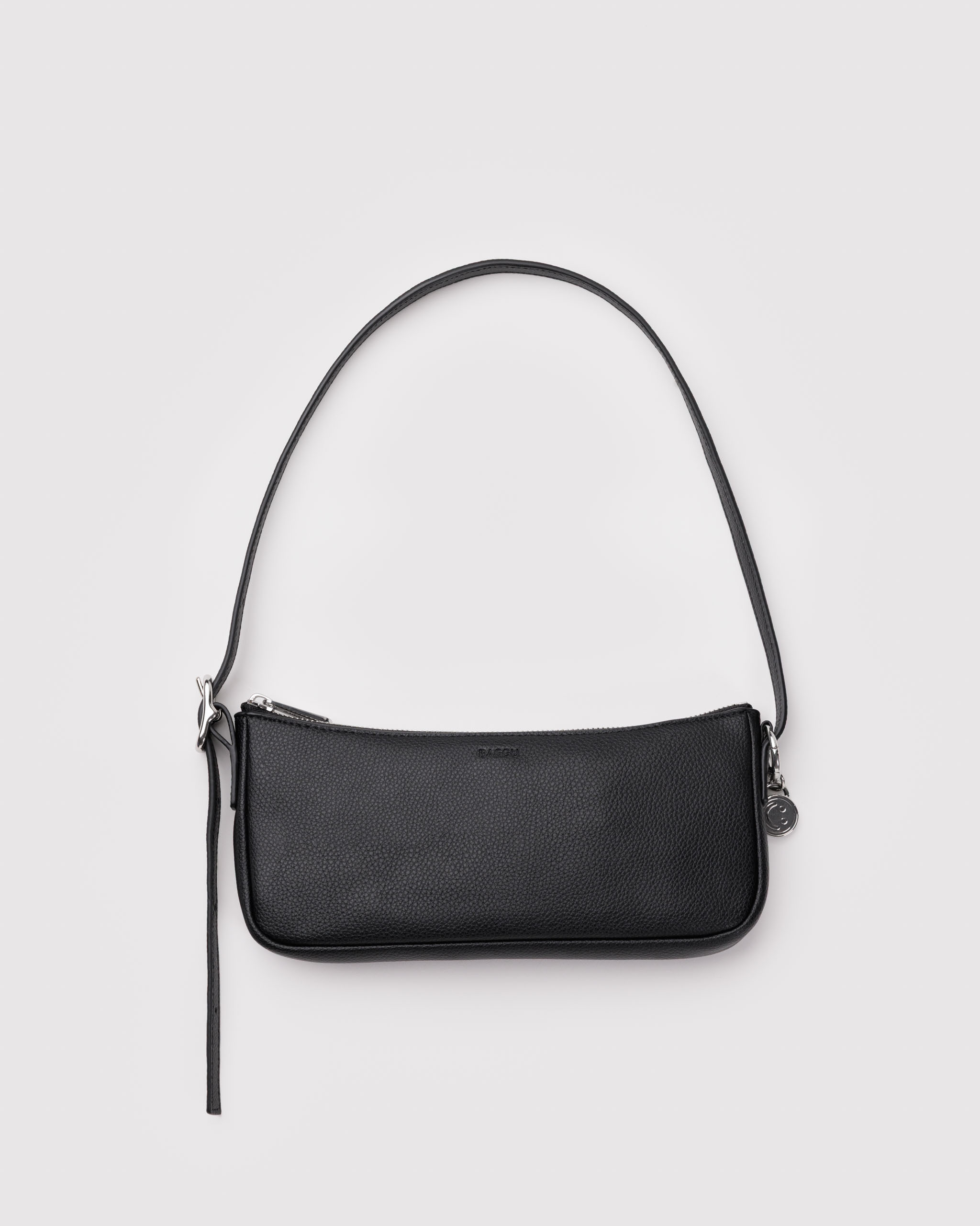 Recycled Leather Pochette - Black｜BAGGU