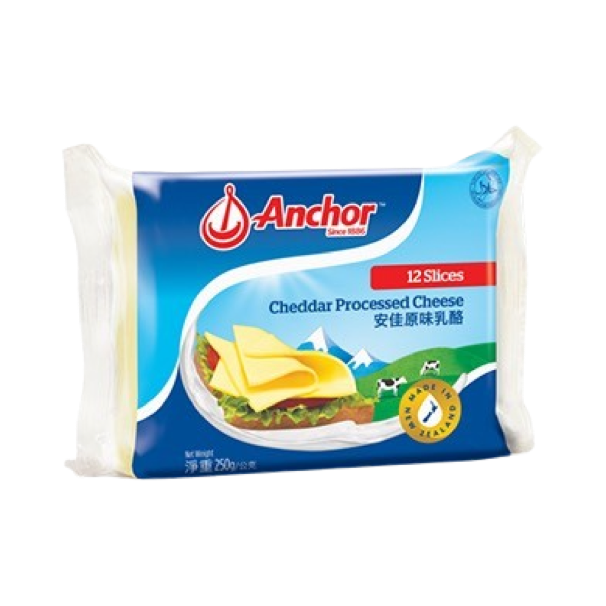 Anchor Cheddar Cheese Sliced (250g)
