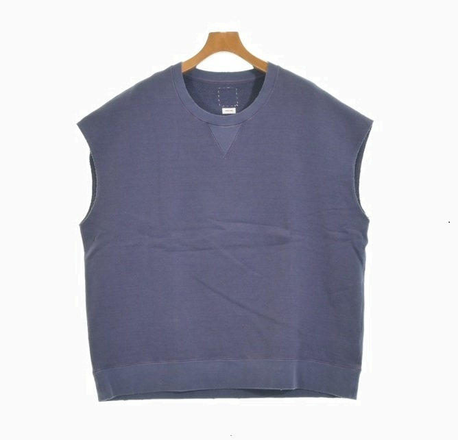 VISVIM MONDO SWEAT DMGD S/L UNEVEN DYE (( USED A )) 中古美品 - NAVY SIZE 3 PRE ORDER ITEM (預訂中)