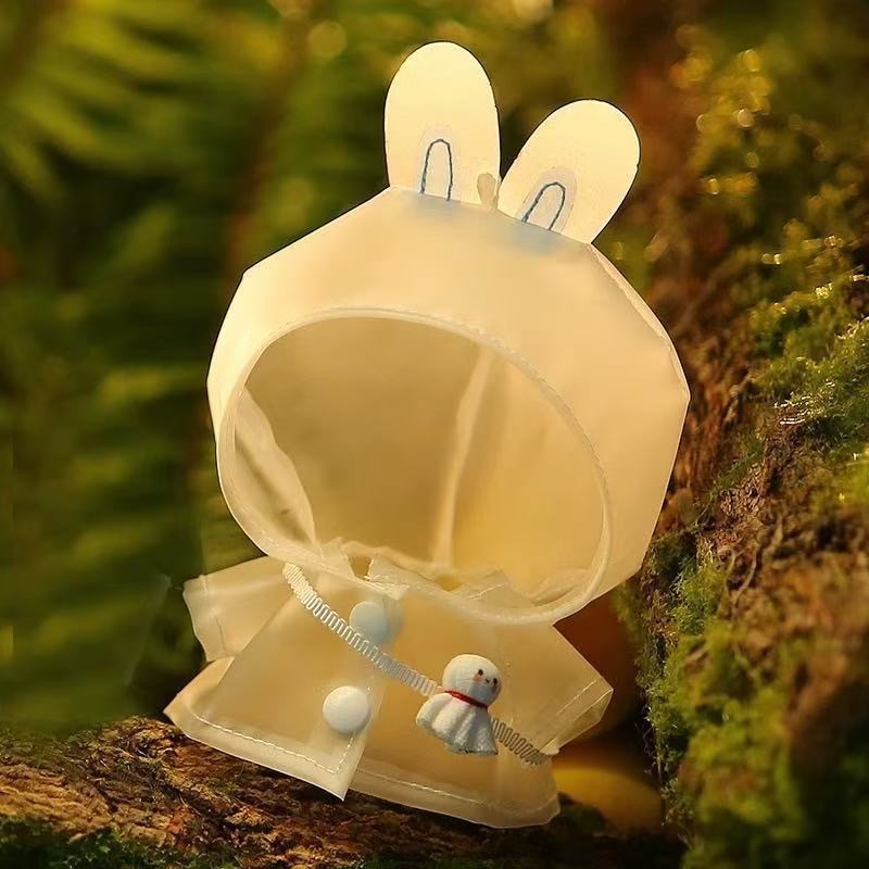 兔子主題雨衣 （適合10cm綿娃）