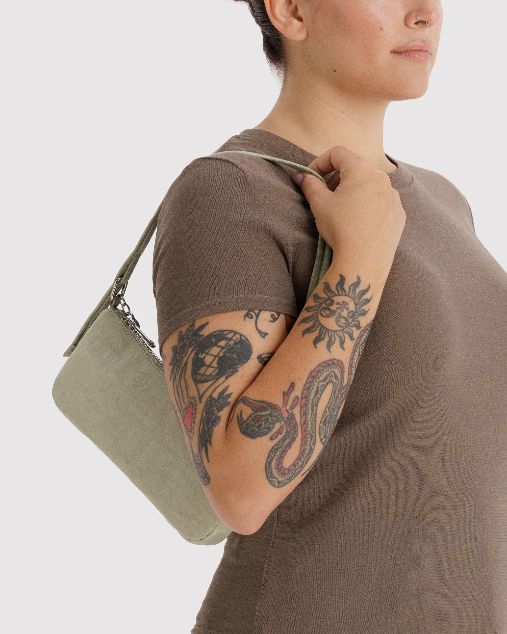 Nylon Pochette - Celadon｜BAGGU
