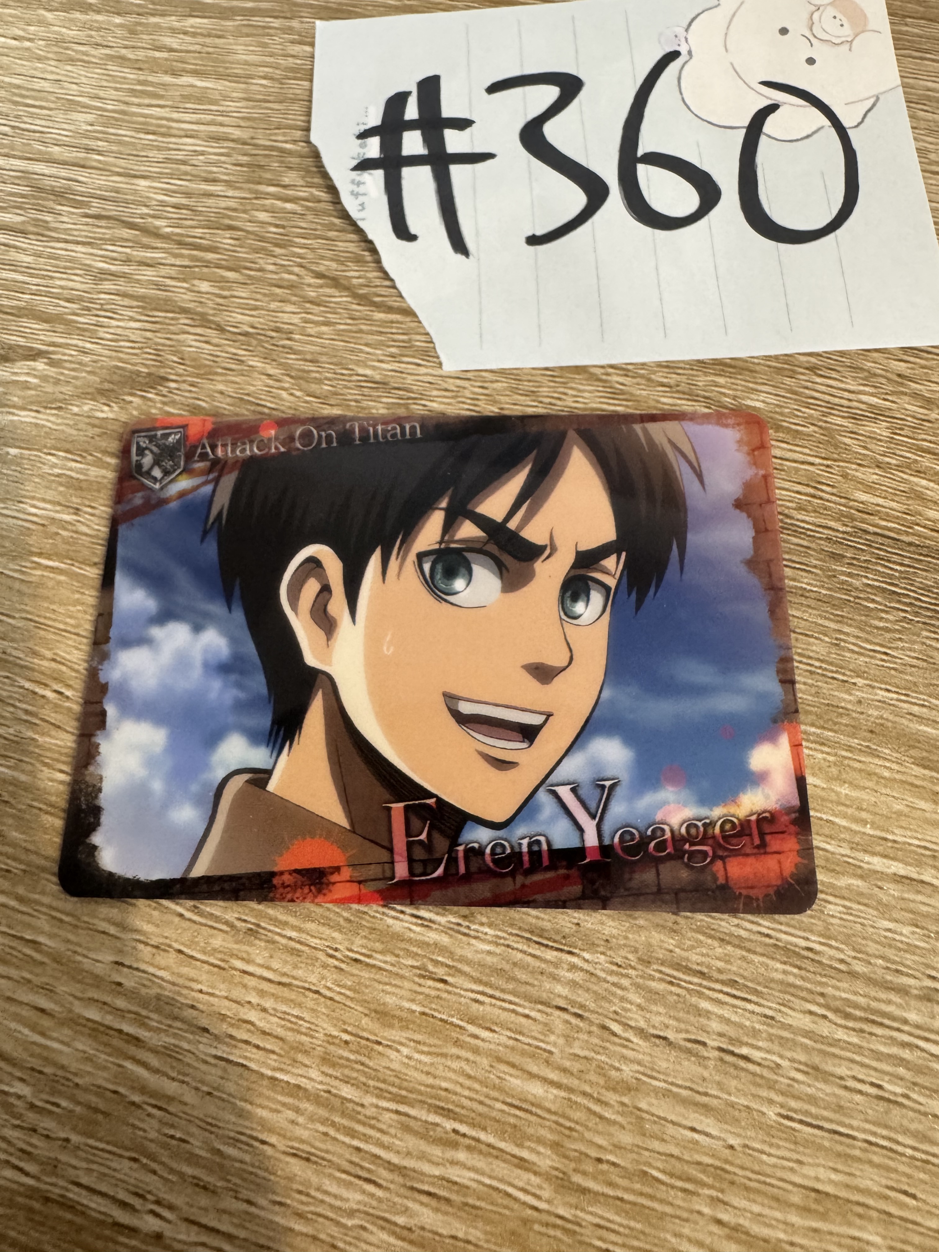 進擊的巨人 EREN 小卡#360